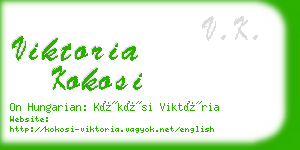 viktoria kokosi business card